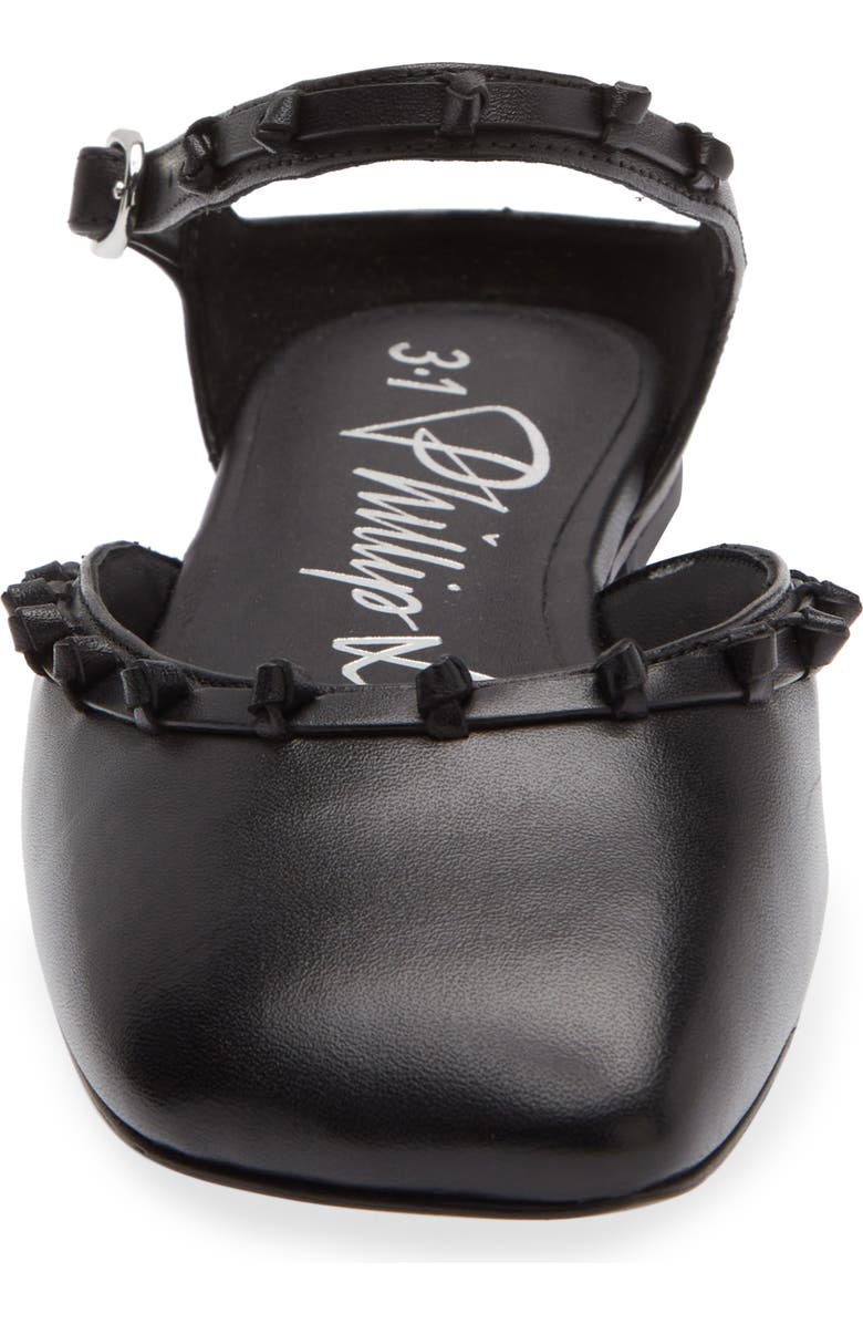 3.1 Phillip Lim Mary Jane Leather Flat, Alternate, color, Black