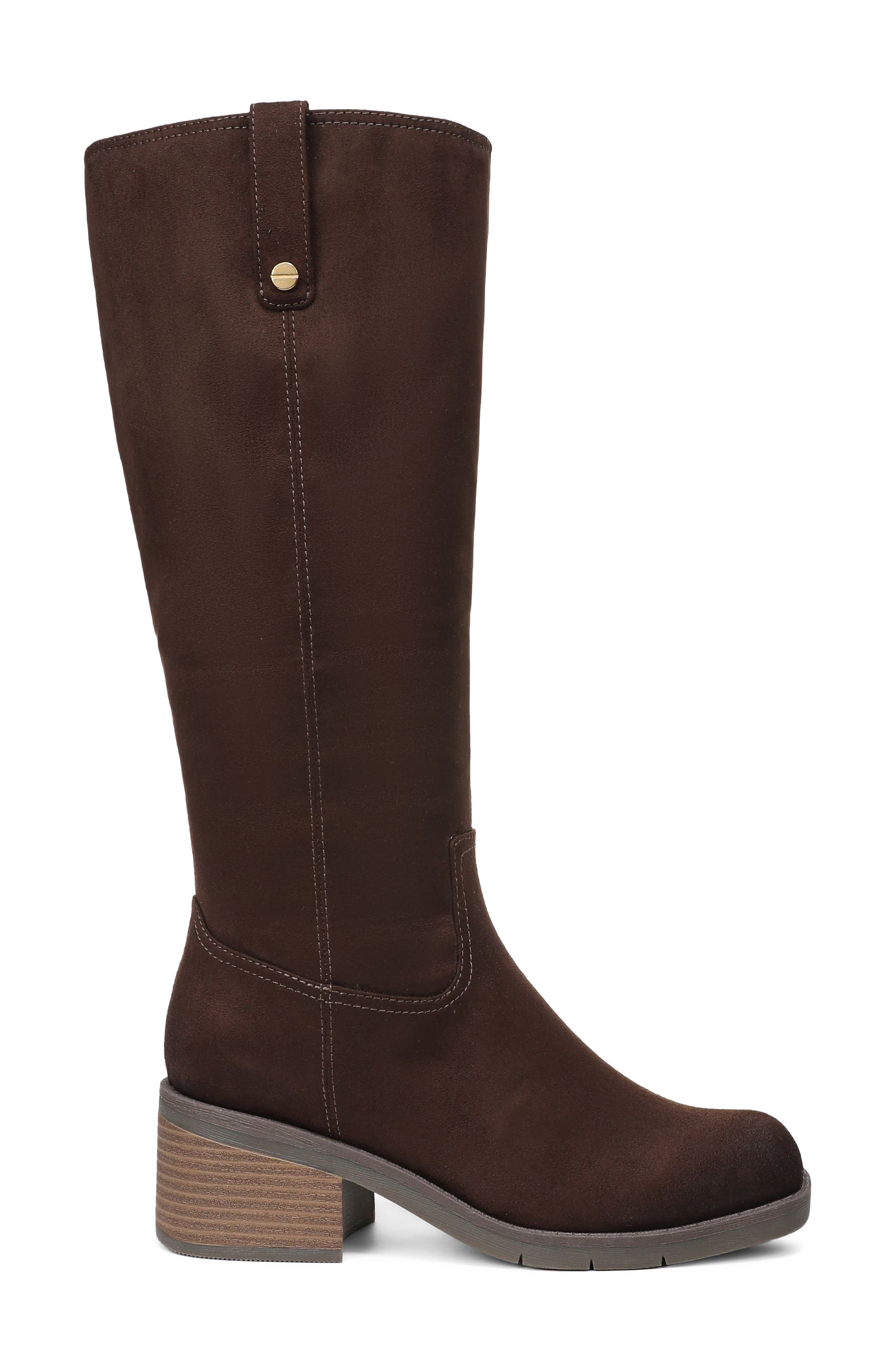 Joplin Boot, Alternate, color, DARK UMBER BROWN MICROSUEDE