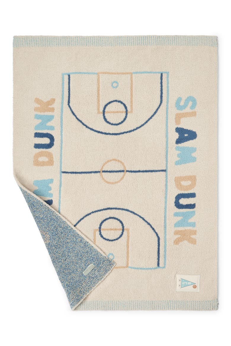 Kids' CozyChic® Slam Dunk Blanket, Alternate, color, BISQUE MULTI