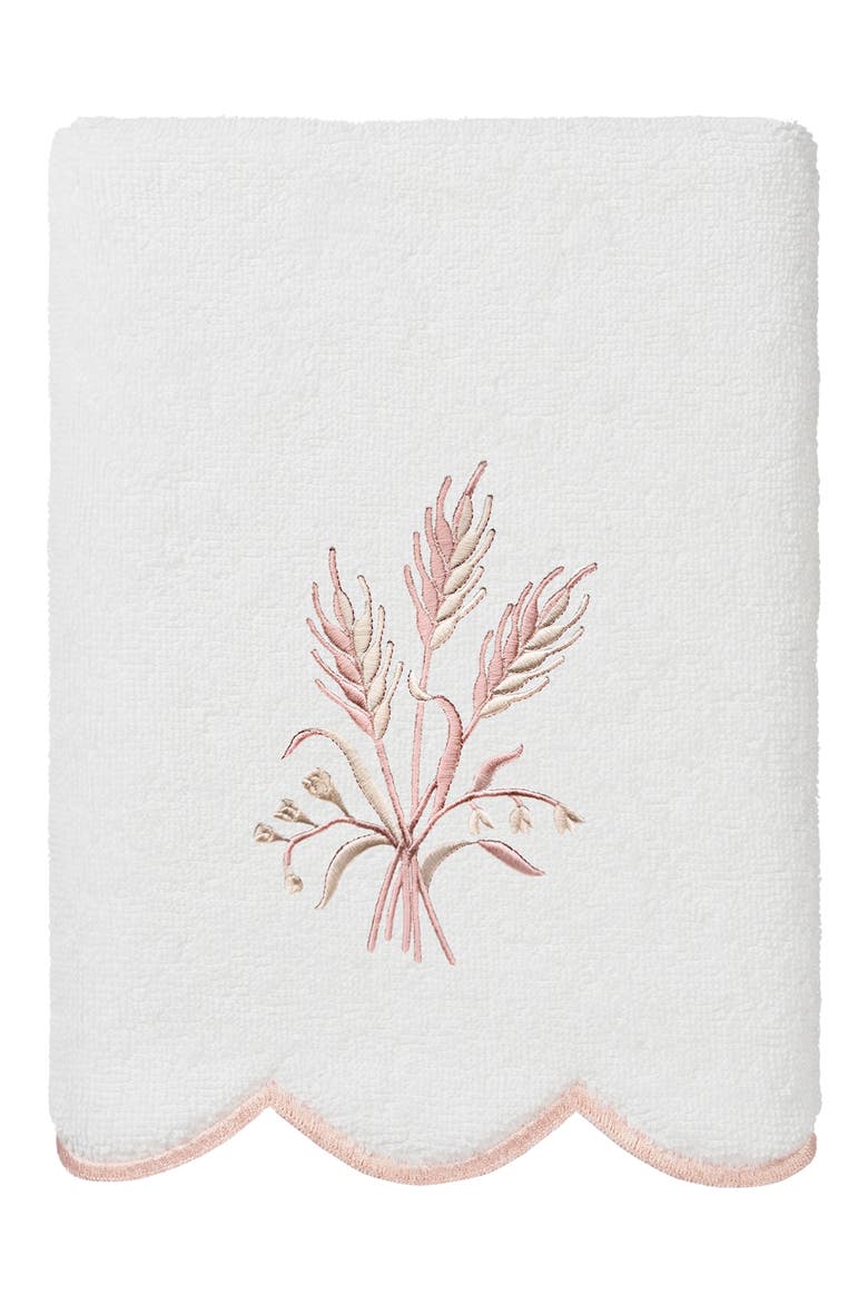 Whitney Scallop 6-Piece Towel Set, Alternate, color, WHITE/ PINK