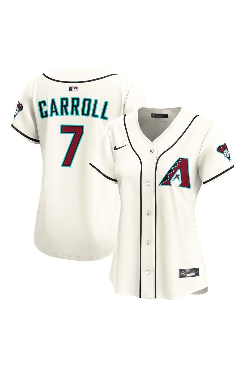 Women's Nike Corbin Carroll Cream Arizona Diamondbacks Home Limited Player Jersey, Alternate, color, Cream