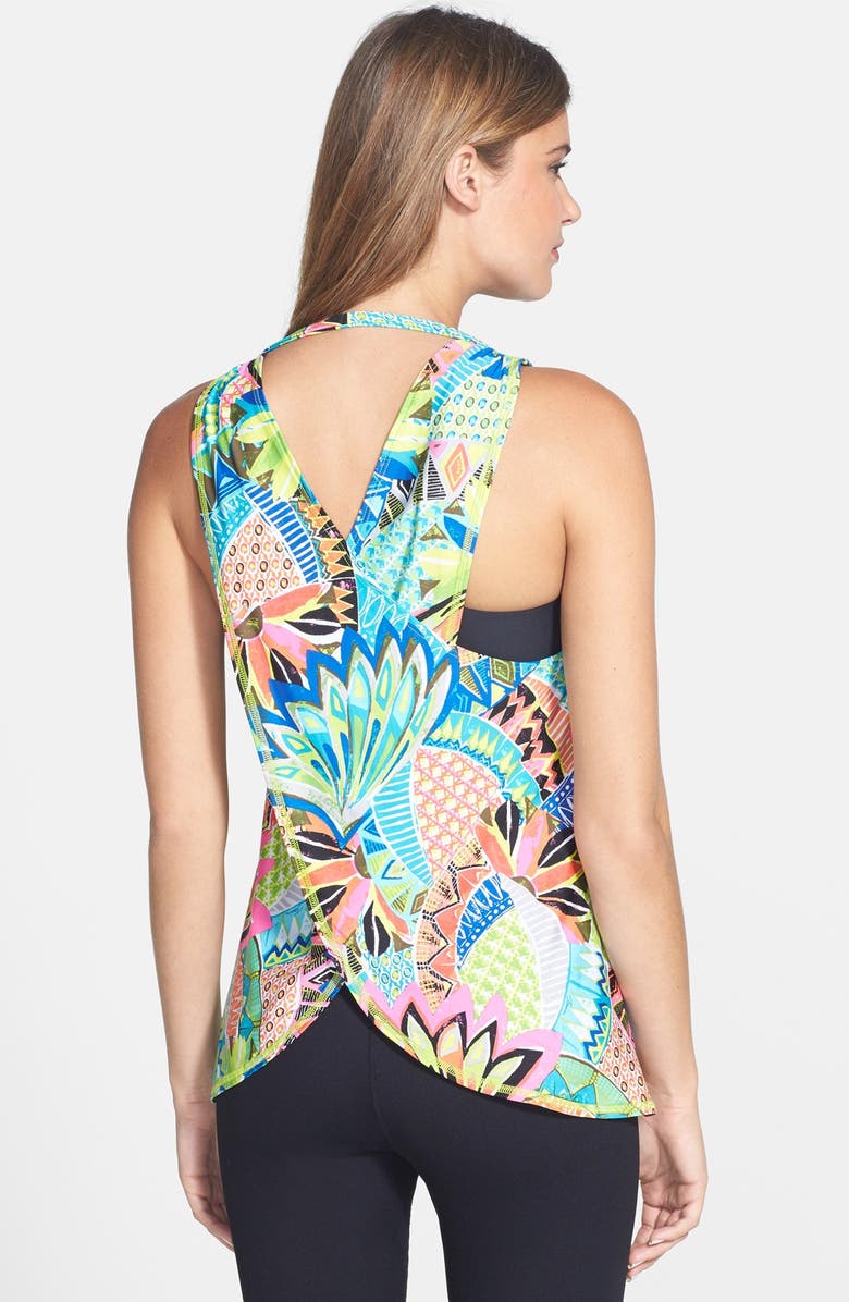 Trina Turk Recreation 'Bora Bora' Drape Back Tank, Alternate, color, 