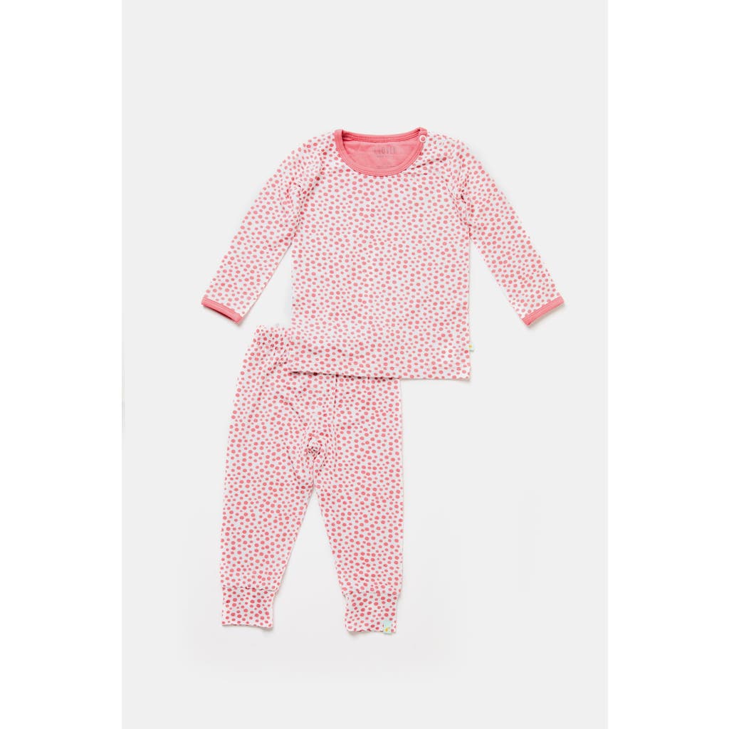 Clover Baby & Kids Long Sleeve Pajama Set - Coral Dots  product