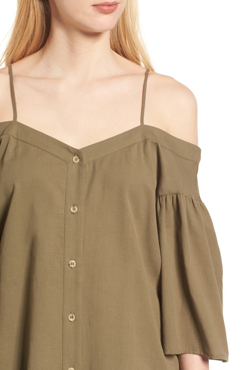 BP. Cotton Off the Shoulder Top, Alternate, color, 