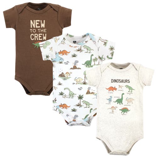 Hudson Baby Soft Cotton Bodysuit Triple Pack
