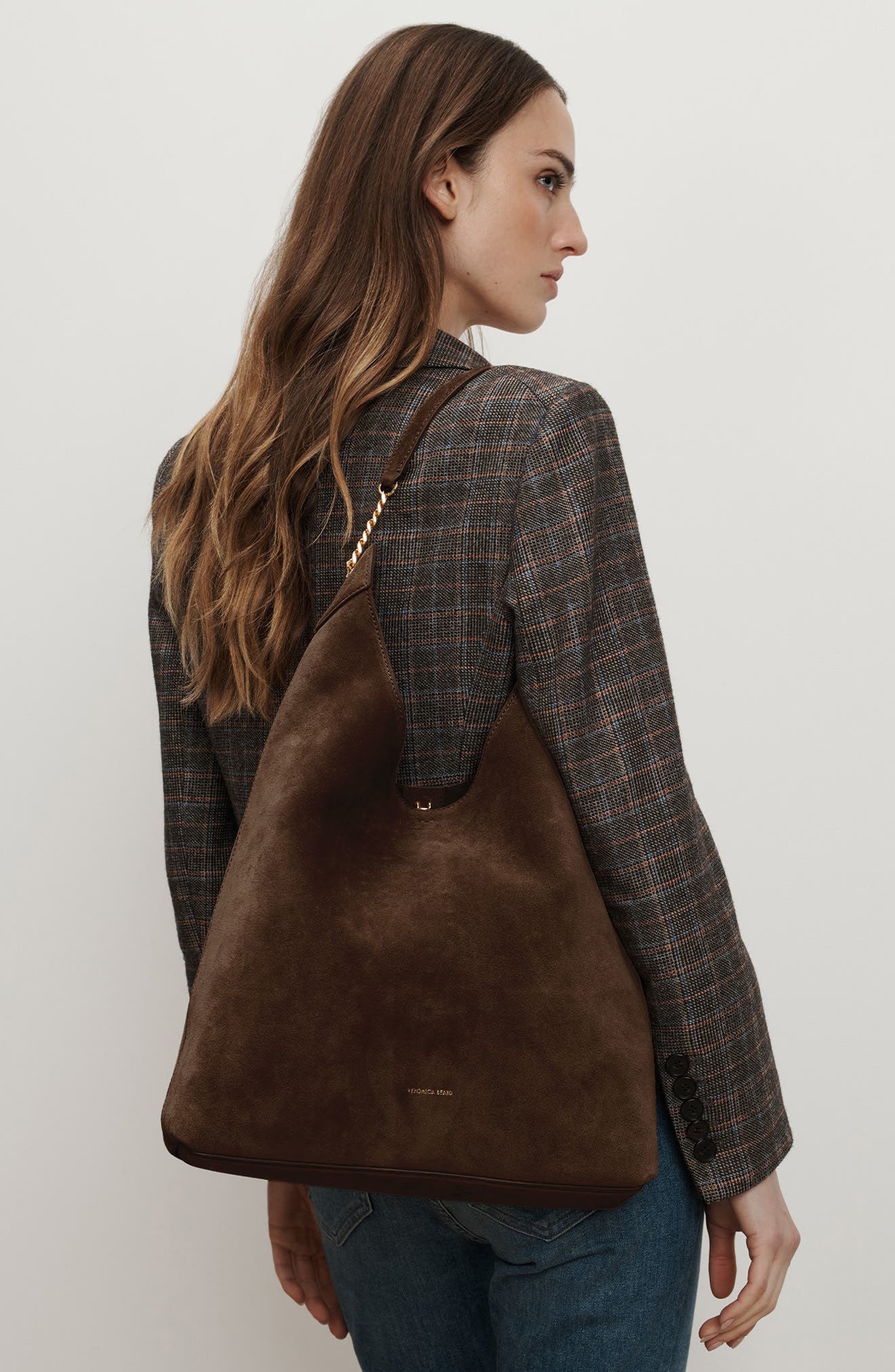 Jour Suede Hobo Bag, Alternate, color, ESPRESSO