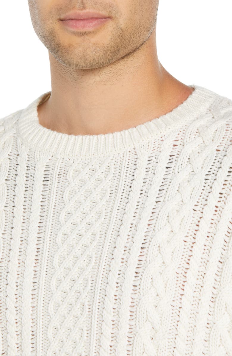 The Kooples Oversize Distressed Wool Blend Sweater, Alternate, color, 