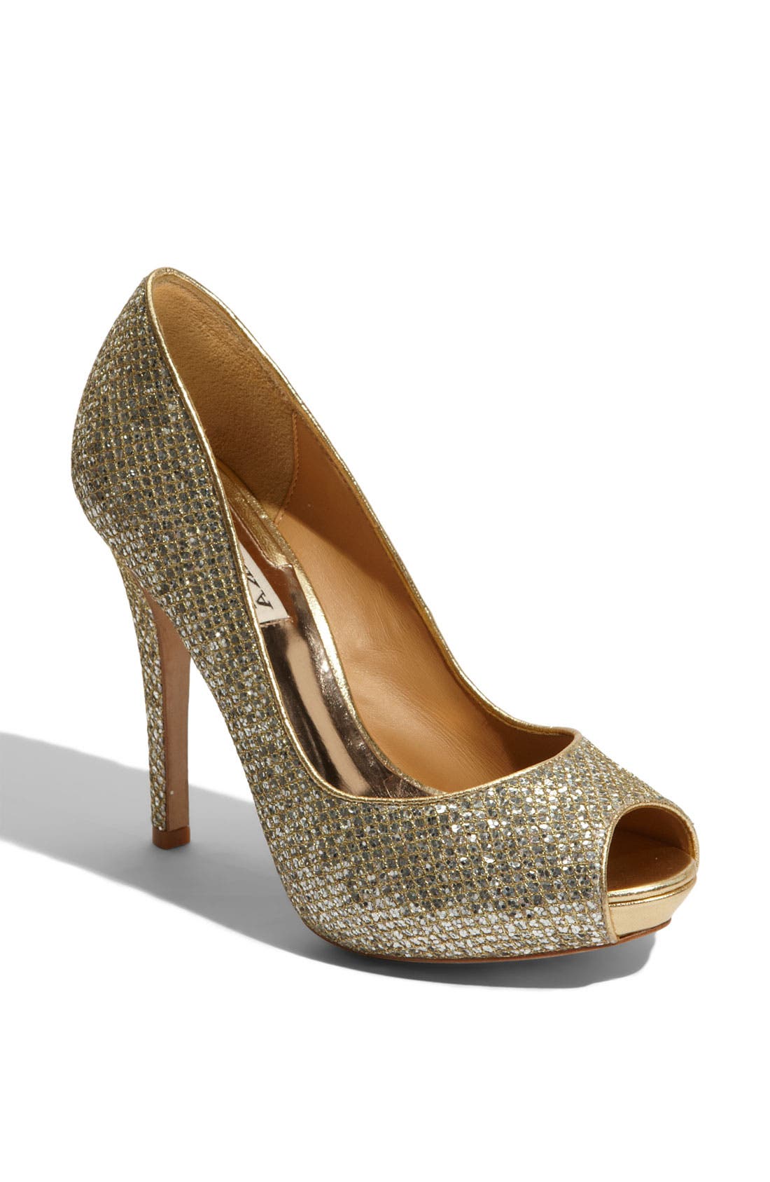 Badgley Mischka 'Humbie II' Pump, Main, color, GOLD GLITTER