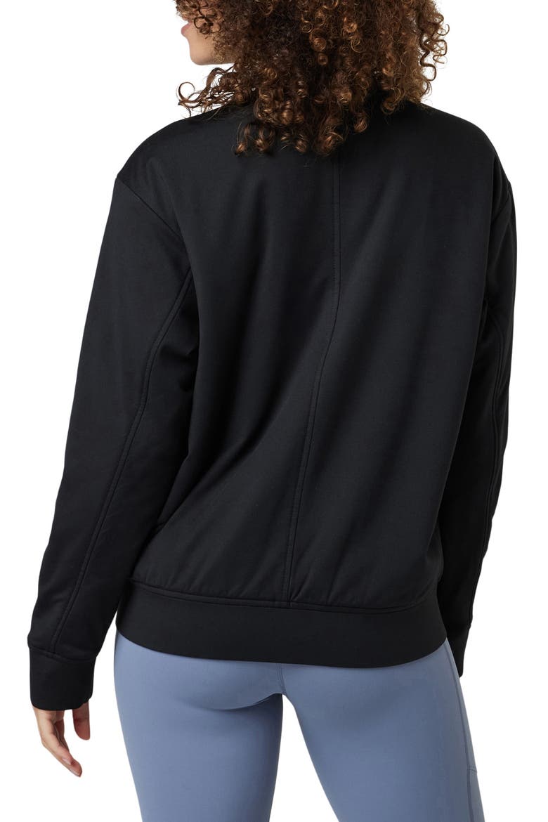 Halo Basin Bomber Jacket, Alternate, color, BLACK