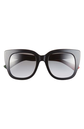 Gucci 51mm Core Oversize Sunglasses In Black