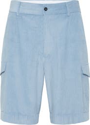 PHILIPP PLEIN Velvet Gabardine Short Cargo Trousers Cool Kid Fit Men