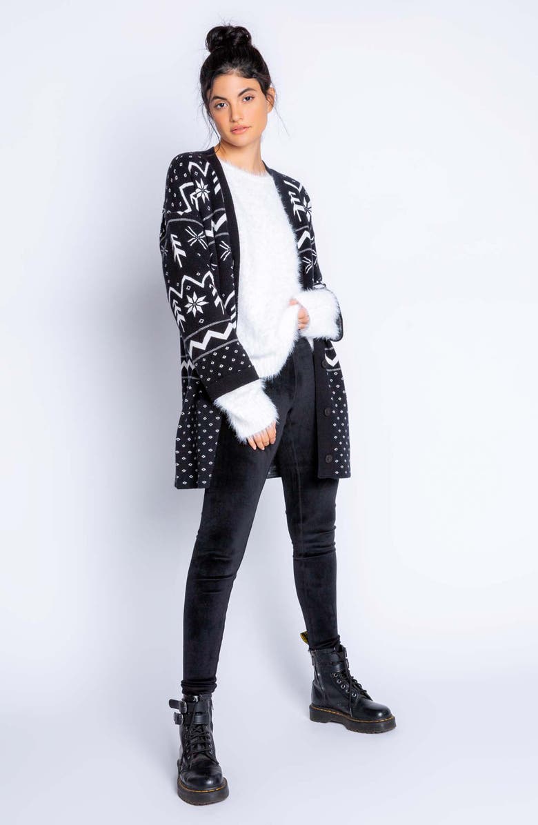 PJ Salvage Alpine Night Cardigan, Alternate, color,