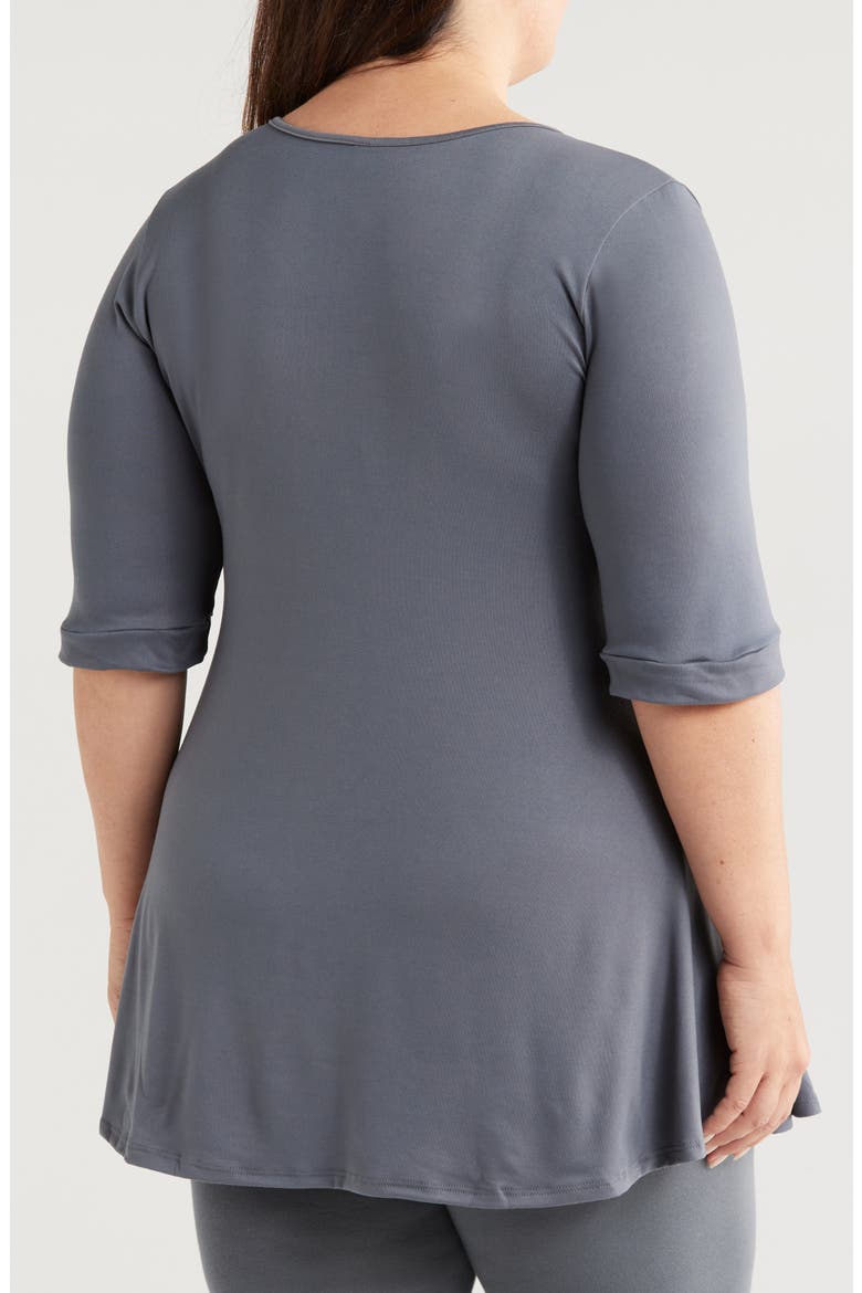 Three-Button Tunic, Alternate, color, CHARCOAL