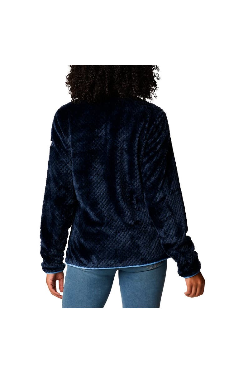 Columbia Women's Columbia  Navy North Carolina Tar Heels Fireside II Sherpa Full-Zip Jacket, Alternate, color, 