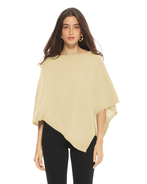 Pure Cashmere Capelet Poncho