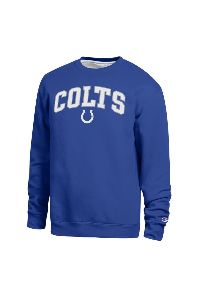 Men's Champion  Royal Indianapolis Colts Contrast Lined Sweatshirt, Main, color, Royal