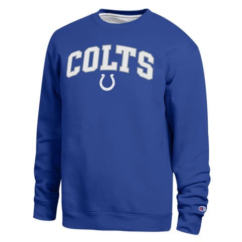 Men's Champion  Royal Indianapolis Colts Contrast Lined Sweatshirt
