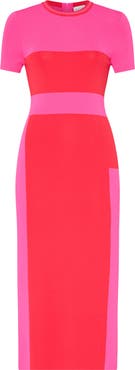 Milly Shohona Colorblock Midi Dress