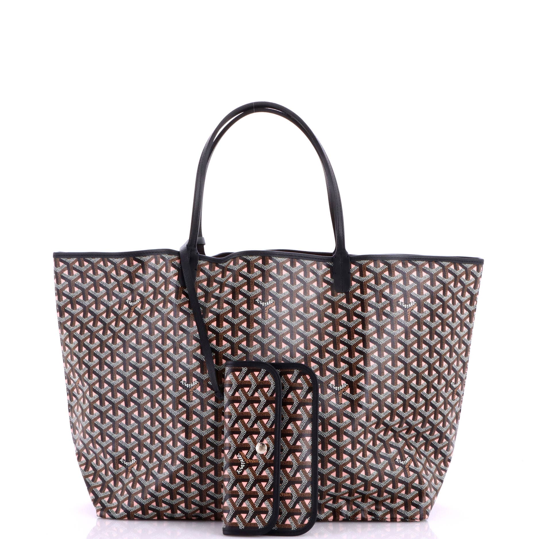 Saint Louis Tote Claire Voie Coated Canvas GM, Alternate, color, Black