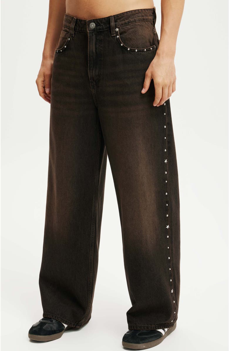 Cotton On Men's Super Baggy Jean, Main, color, Dune Black