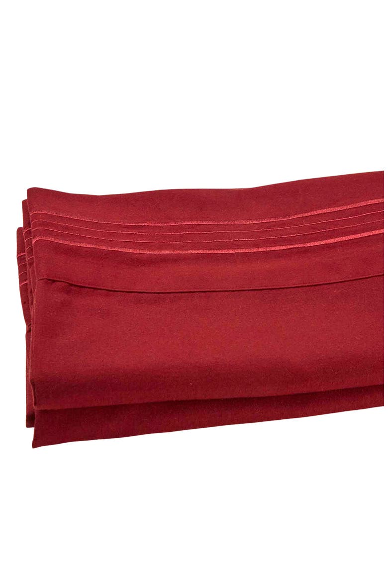 1800 Thread Count Standard Pillowcase - Set of 2, Alternate, color, BURGUNDY