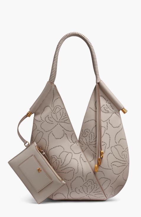 Baldwin Floral Perf Mini Shoulder