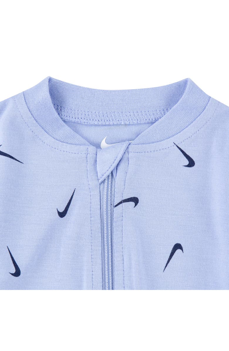 Nike Essential 2-Pack Zip Footies, Alternate, color, Midnight Navy