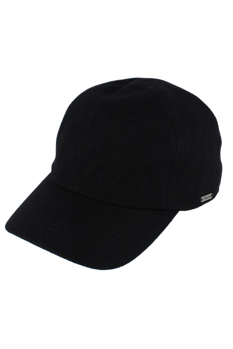 Men's Classic Wool Baseball Earflap Cap, Main, color, Black
