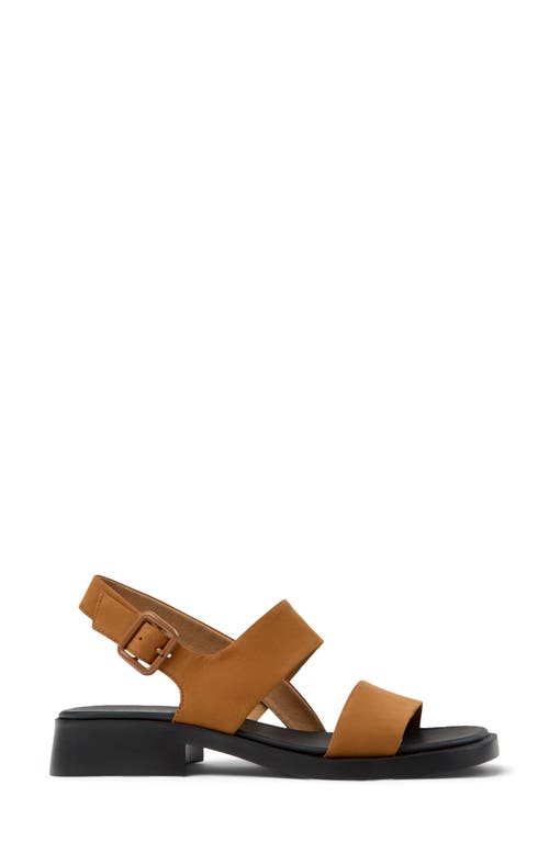 Camper Dana Slingback Sandal In Medium Brown