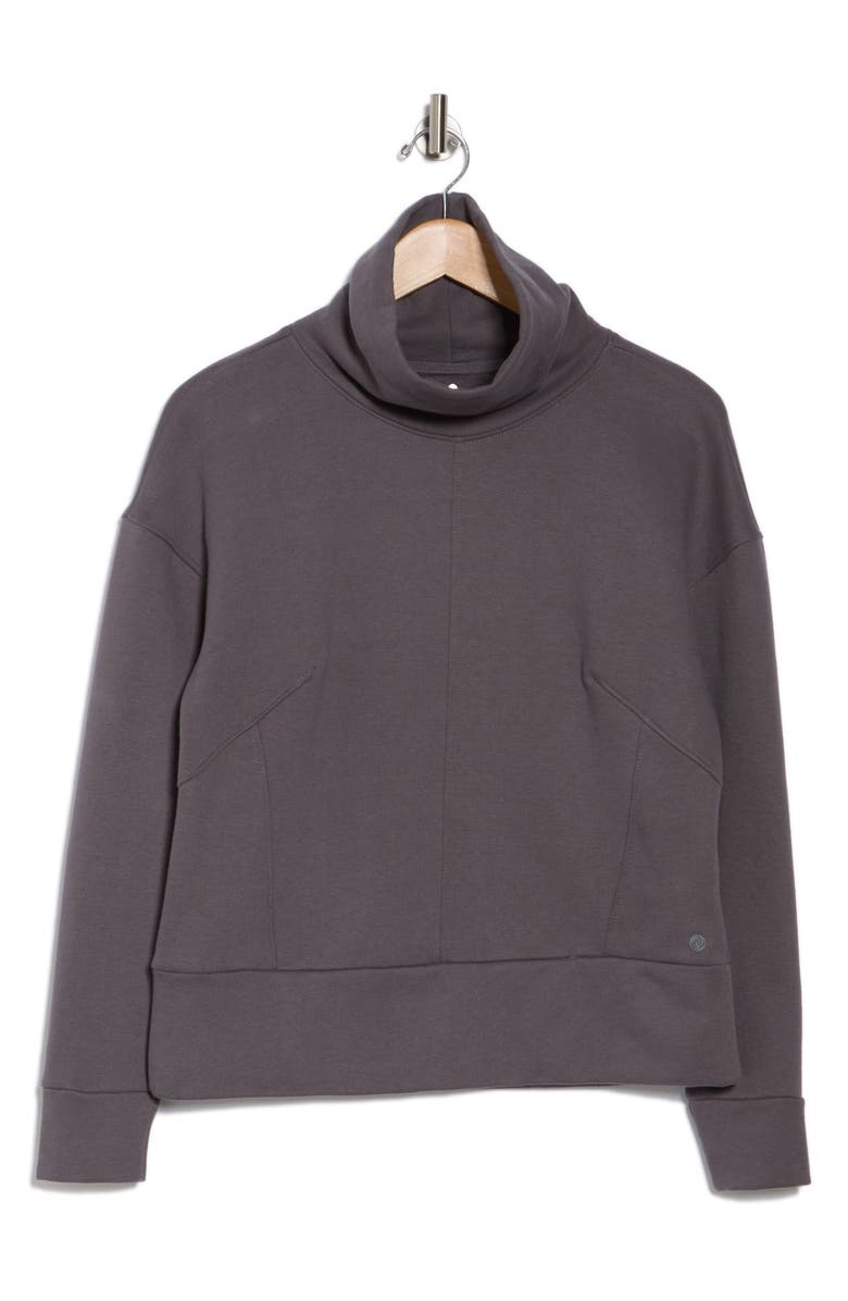 APANA Cocoon Long Sleeve Mock Neck Top, Alternate, color, Boulevard