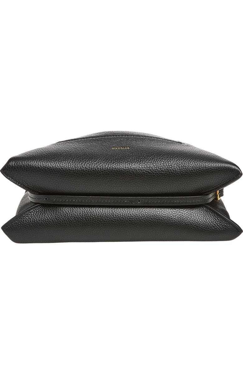 Wandler Penelope Slouch Leather Crossbody Bag, Alternate, color, Black Crust