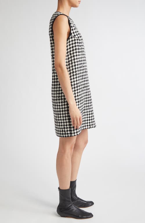 Max Mara Studio Moschea Houndstooth Tweed Shift Dress In Pattern