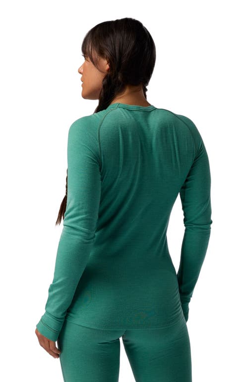 Backcountry Cedars Rws Merino Lt-wt Baselayer Crew Top In Green