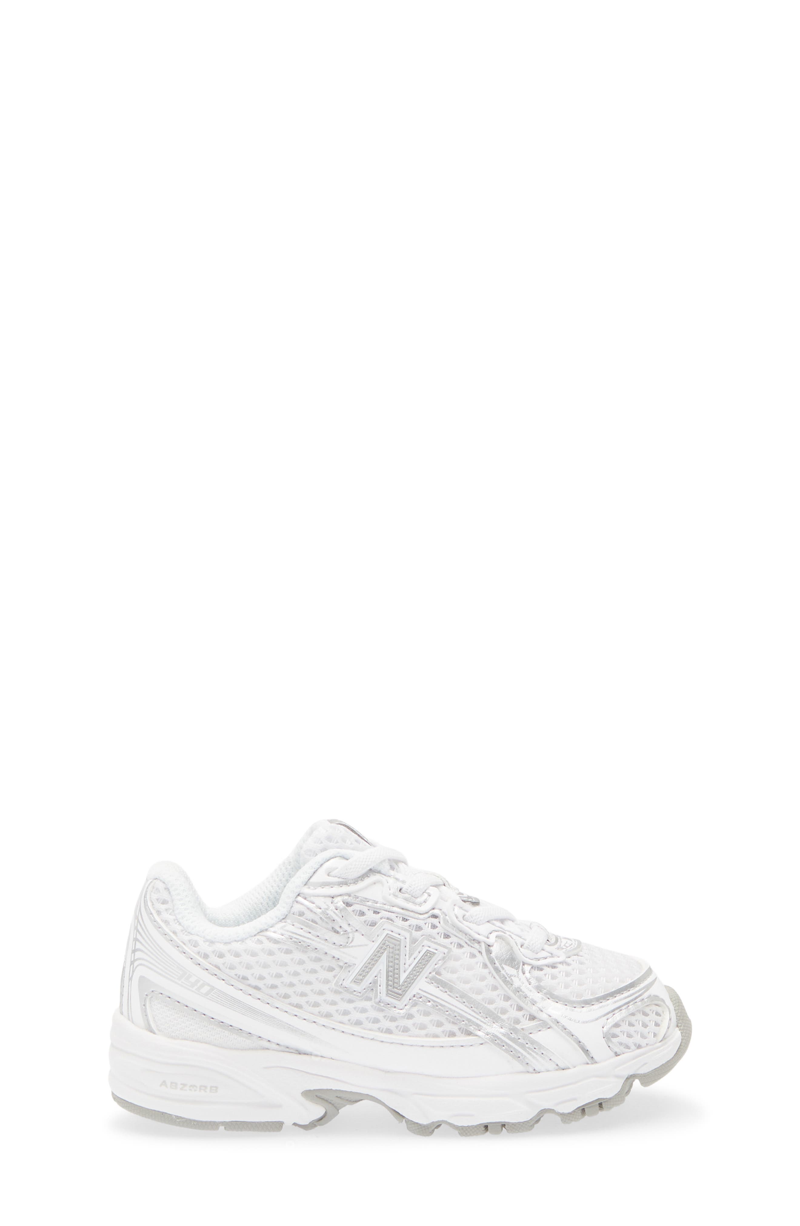 New Balance Kids' 740 Sneaker, Alternate, color, White/ Silver Metallic