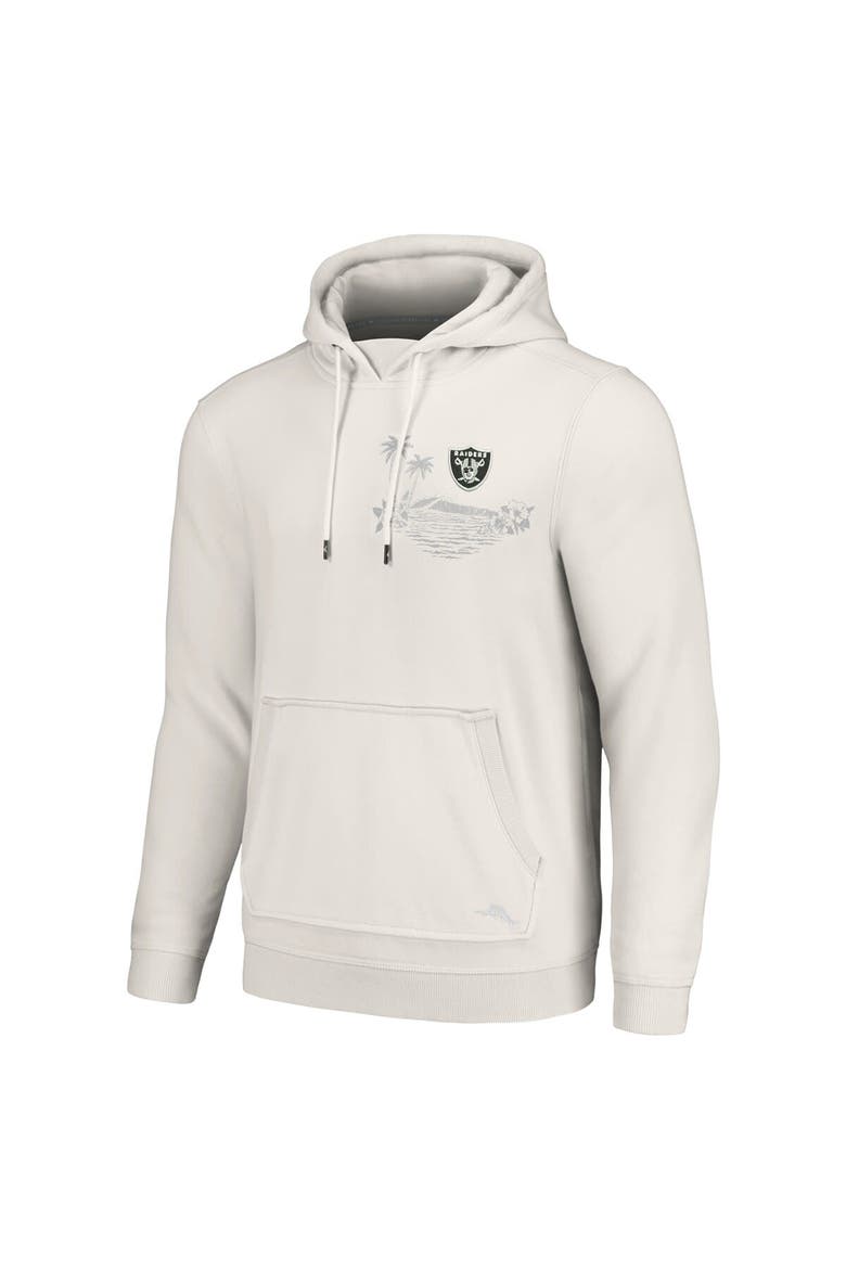 Men's Tommy Bahama White Las Vegas Raiders Home Game Pullover Hoodie, Alternate, color, White