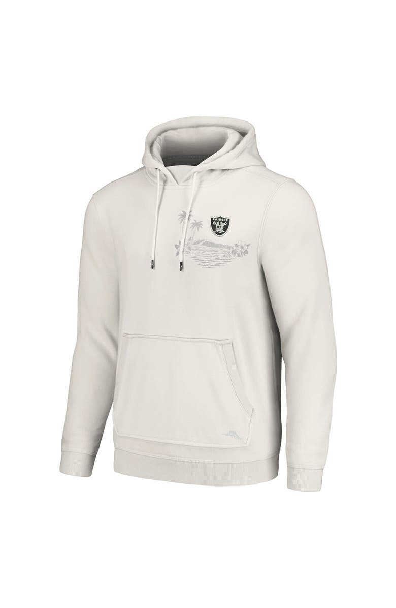 Tommy Bahama Men's Tommy Bahama White Las Vegas Raiders Home Game Pullover Hoodie, Alternate, color,