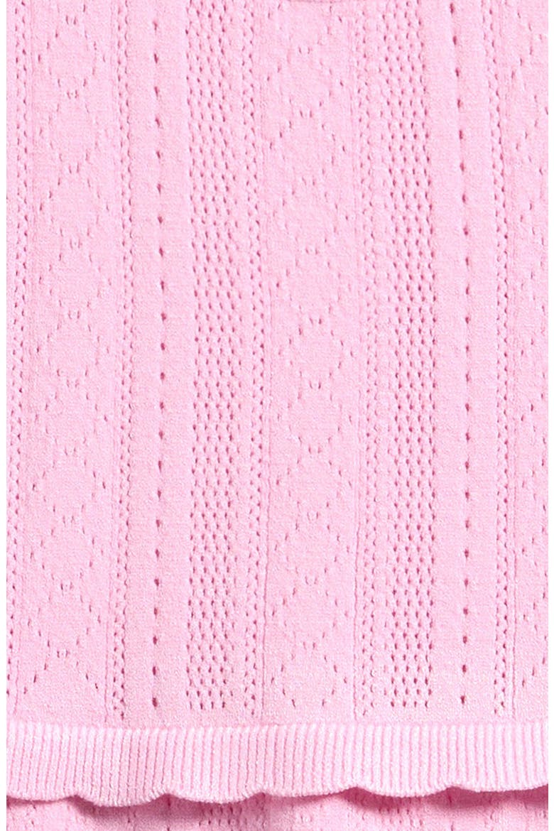 Kids' Jovie Pointelle Dress, Alternate, color, CANDY FLOSS PINK