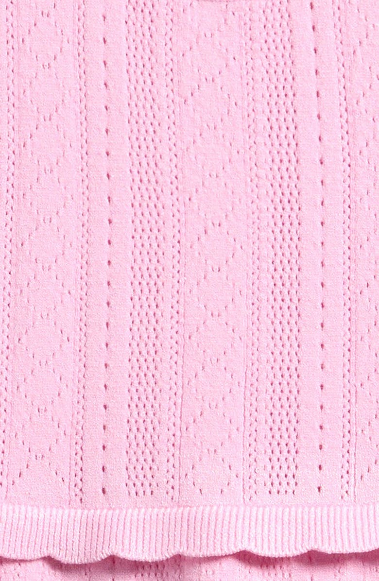 LoveShackFancy Kids' Jovie Pointelle Dress, Alternate, color, Candy Floss Pink