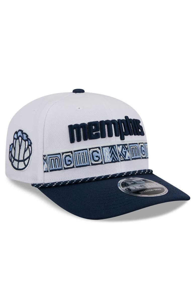 New Era Men's New Era White/Navy Memphis Grizzlies 2025/26 City Edition 9SEVENTY Adjustable Hat, Main, color, White