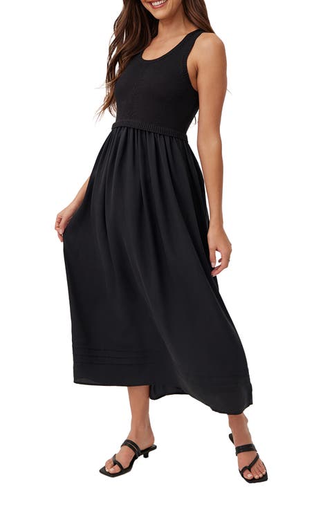 Sleeveless Sweater Midi Dress
