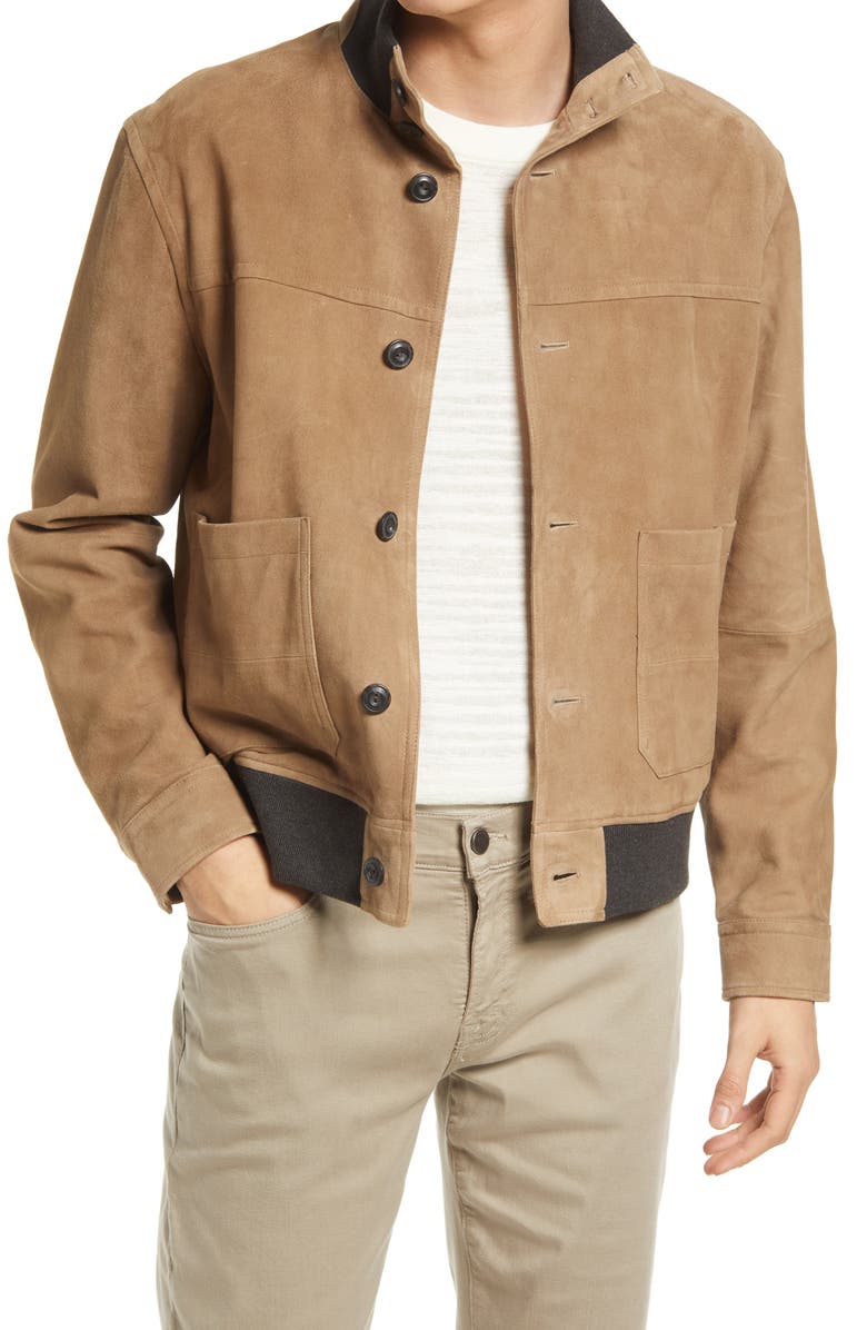 Vince Suede Jacket, Main, color, 