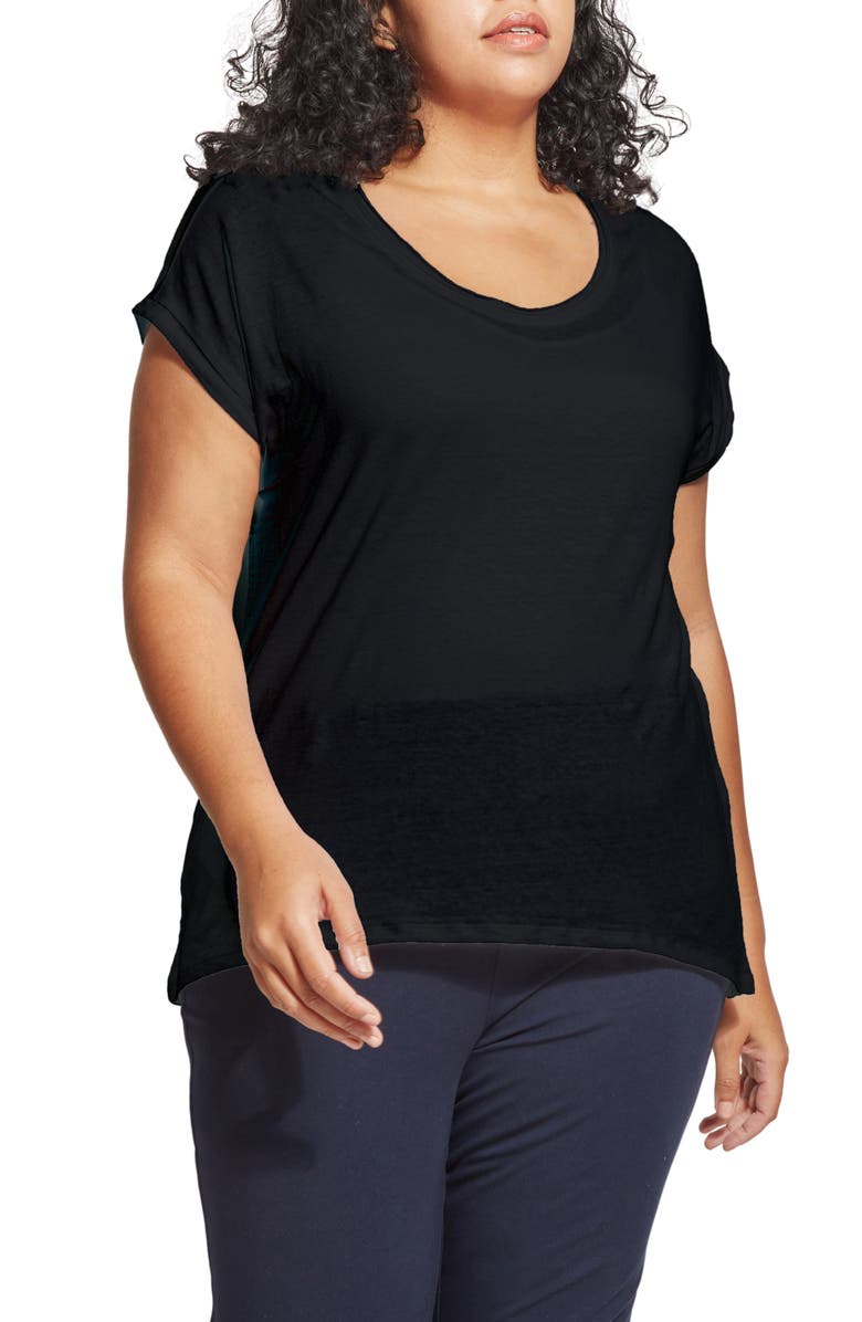 Lysse Classic Scoop Neck T-Shirt, Main, color, Black
