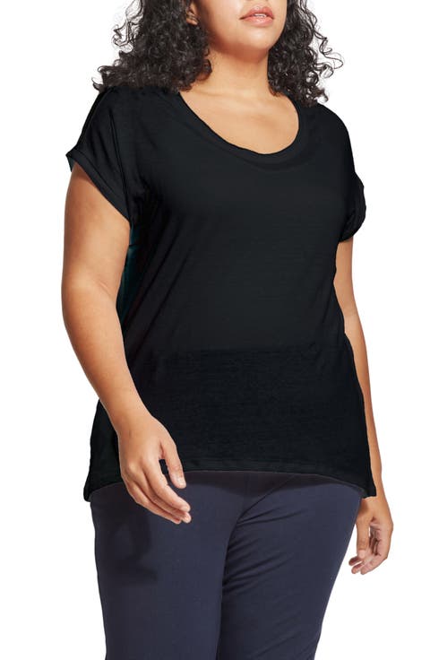 Classic Scoop Neck T-Shirt (Regular & Plus)