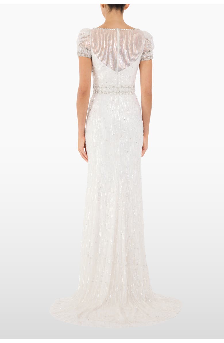 Jenny Packham Sungem Sequin-Embellished Dress, Alternate, color, Ivory