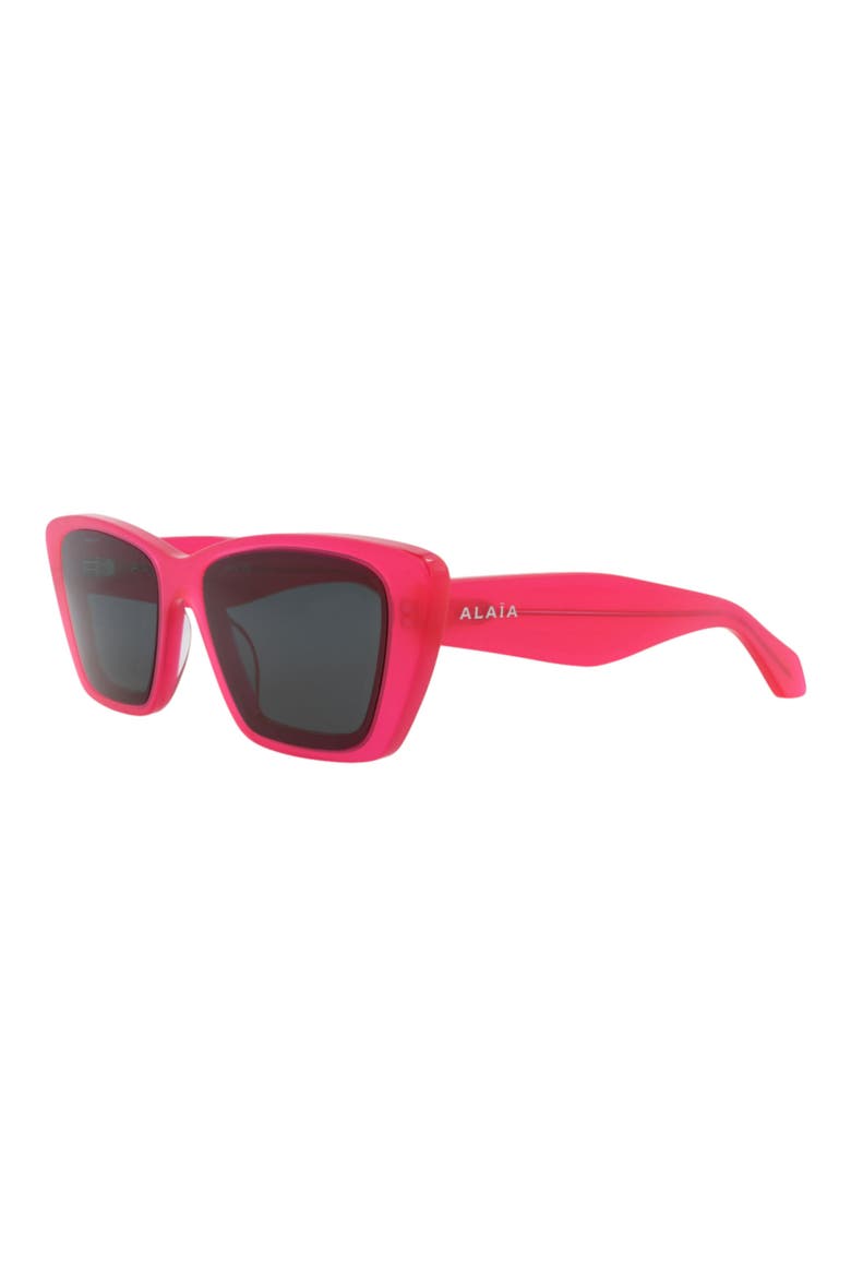 57mm Square Sunglasses, Alternate, color, FUCHSIA FUCHSIA GREY