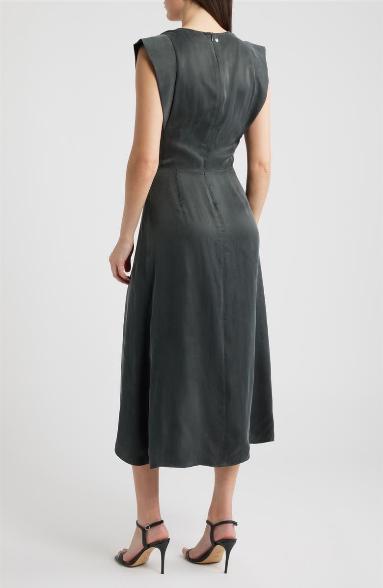 BOSS Orange Dratty Draped Midi Dress, Alternate, color, 