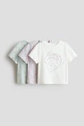 H&M 3-pack printed t-shirts