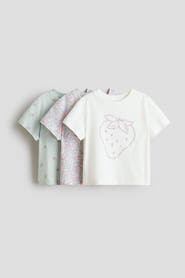 H&M 3-pack printed t-shirts