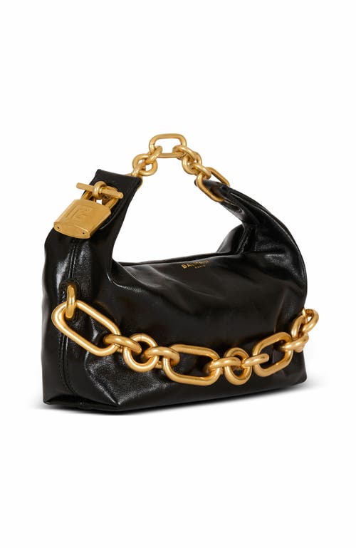 Balmain Sync Mini Bag In Calfskin Leather
