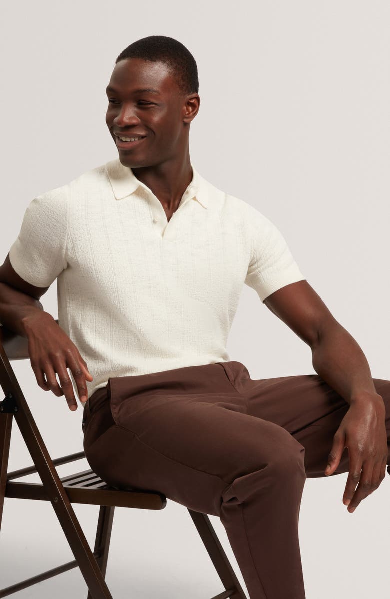 Ted Baker Edgard Cotton & Linen Polo, Alternate, color, 